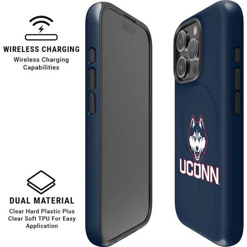 University of Connecticut UConn Logo iPhone 16 Pro Magsafe Impact Case